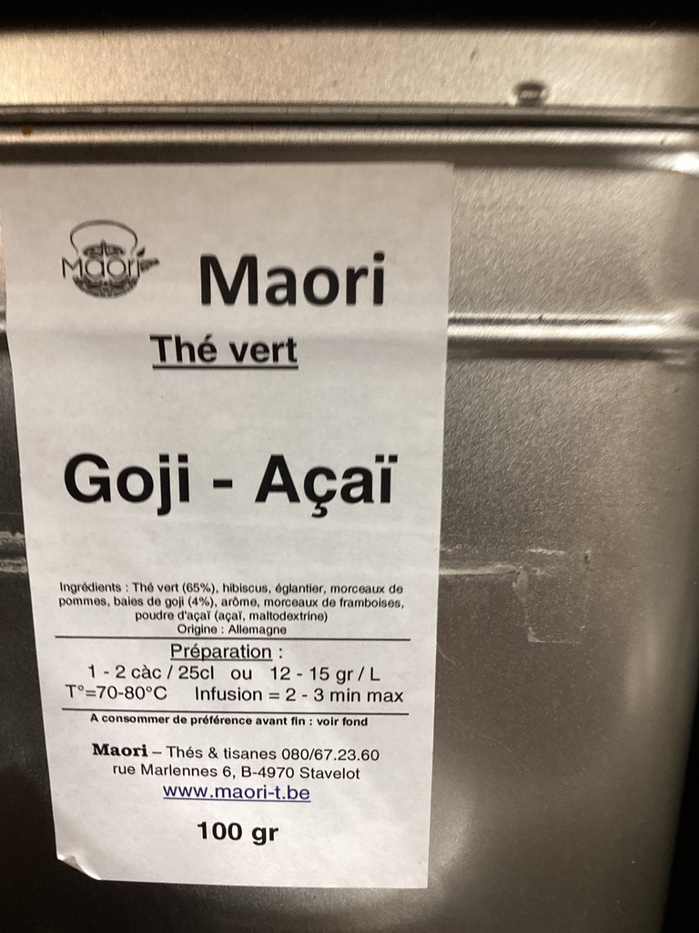 Thé vert goji açaï maori