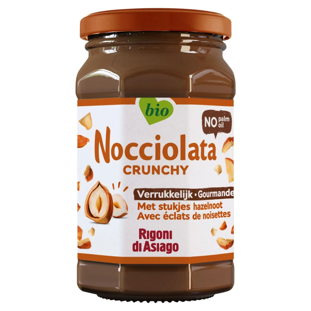 Pâte à tartiner crunchy aux éclats de noisettes 400g nocciolata