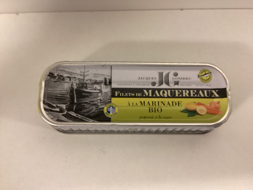 Filet de maquereau marinade (citron, carotte et oignon)