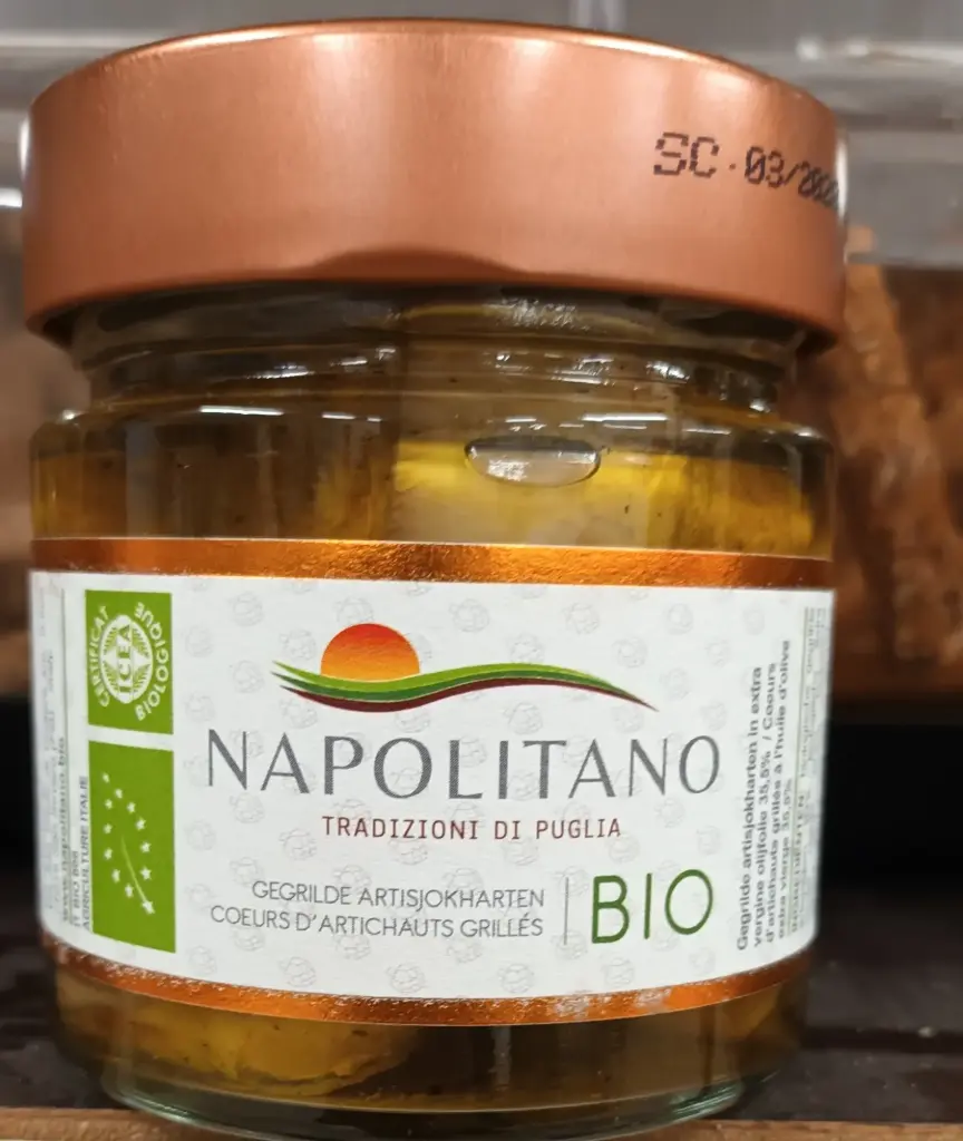 Cœur d’artichauts grillés à l’huile 190g napolitano