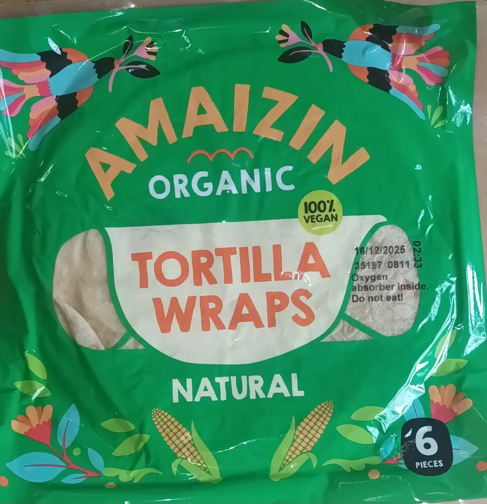 Tortilla Wraps végan 6 pièces AMAIZIN