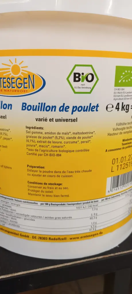Bouillon de poule poudre (vrac)
