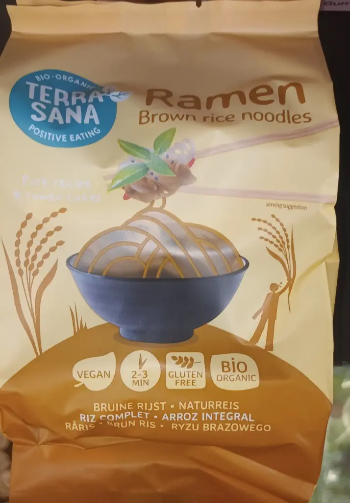 Nouilles riz complet 280g ramen TERRASANA