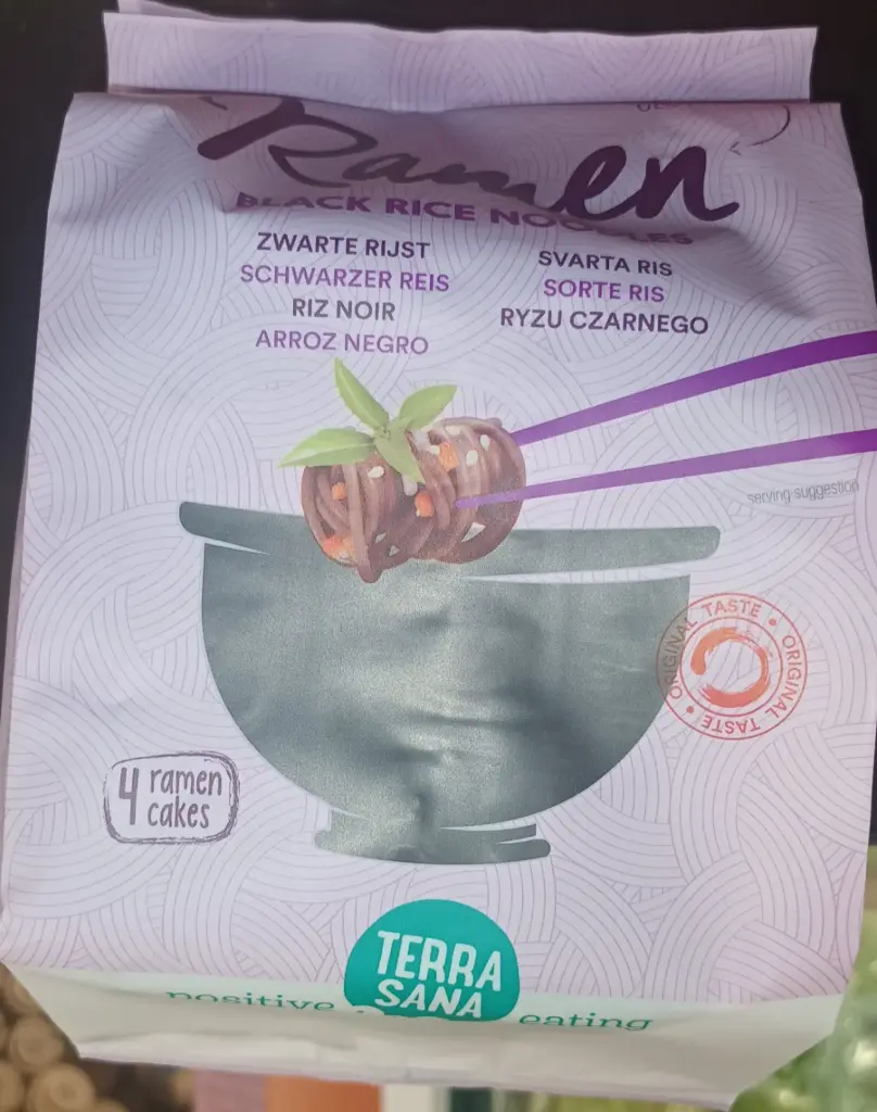 Nouilles riz noir 280g ramen TERRASSANA