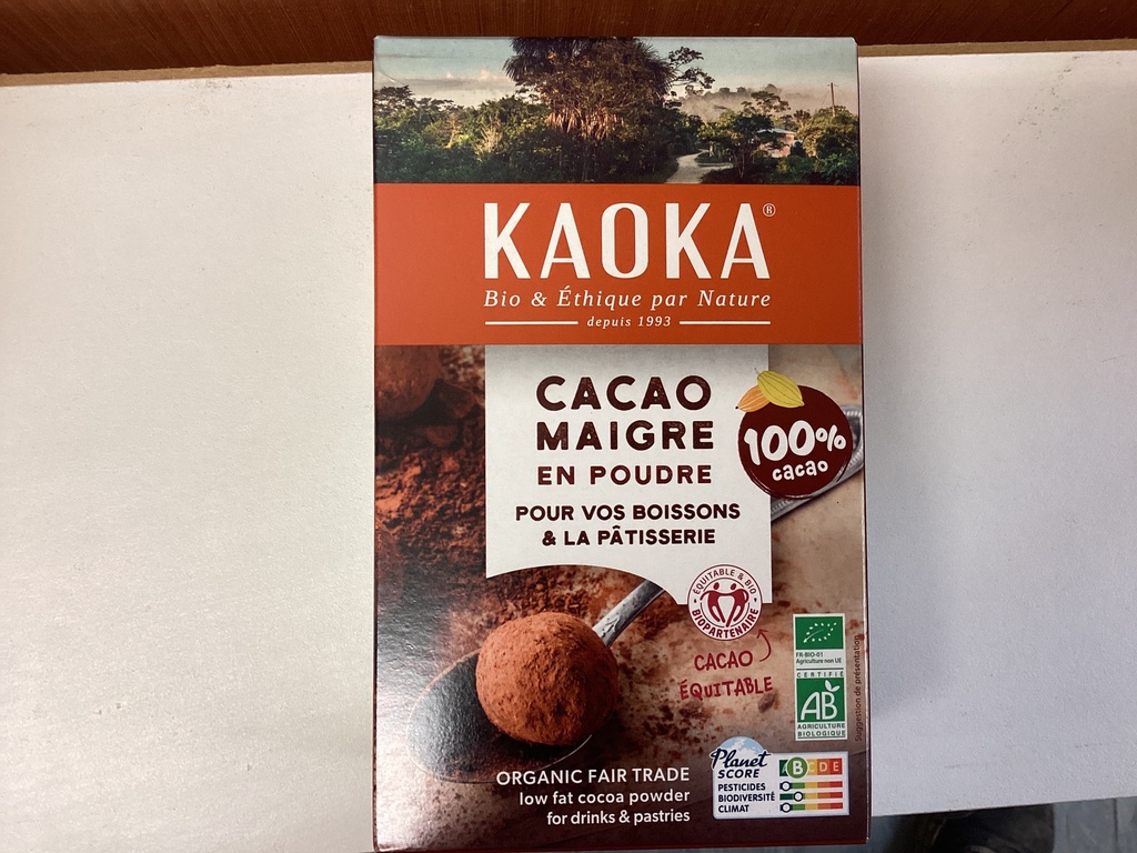 Cacao en poudre maigre non sucré 400g KAOKA