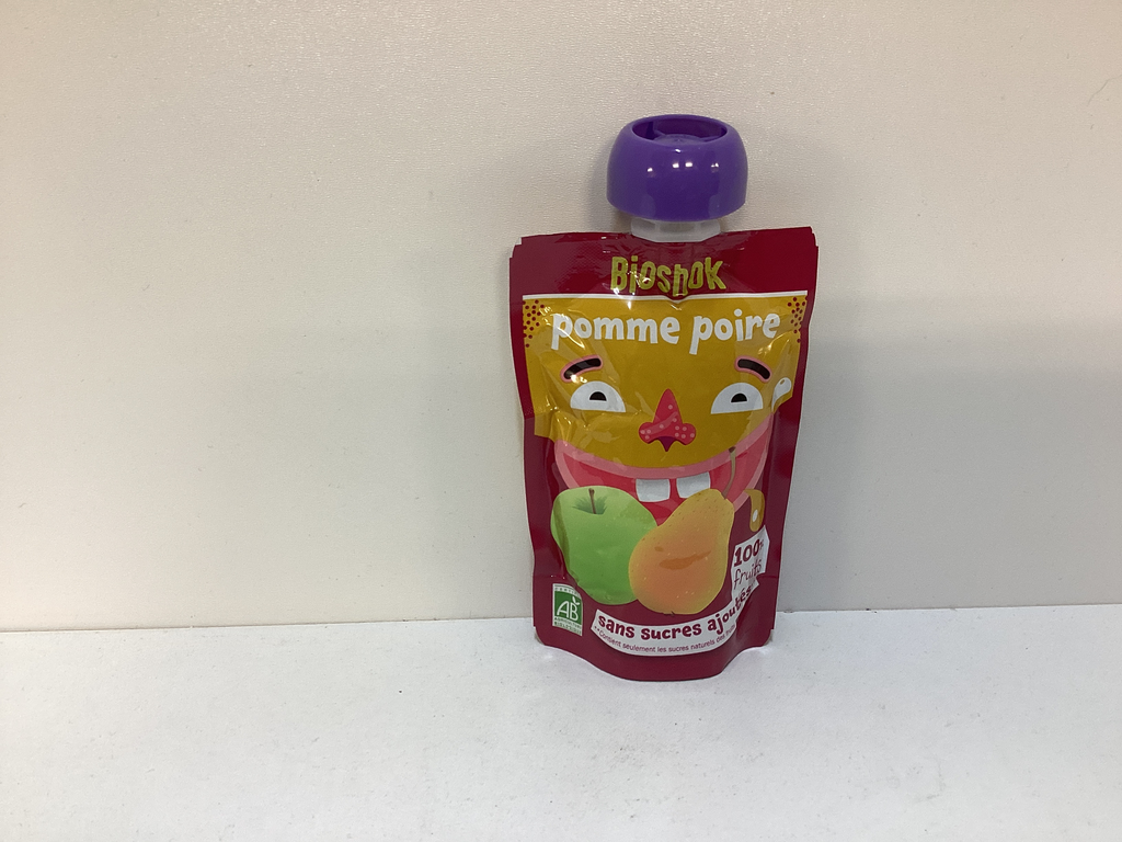 Compotine pomme - poire 100g BIOSHOK Dessert gourde