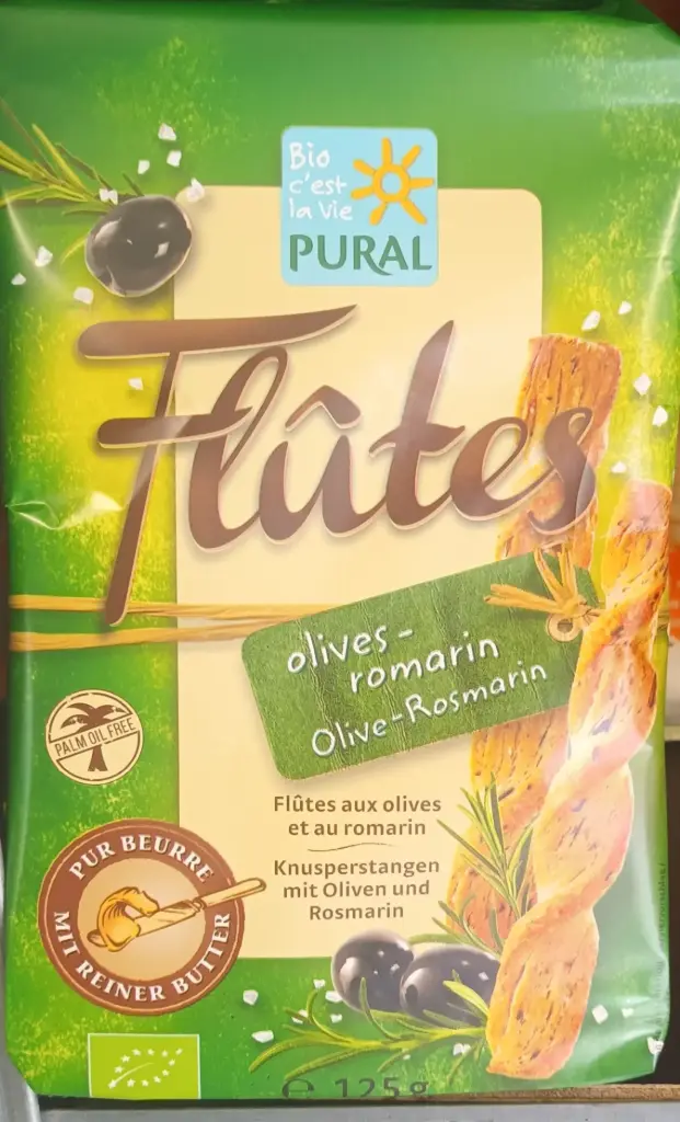 Flûtes aux olives et romarin PURAL
