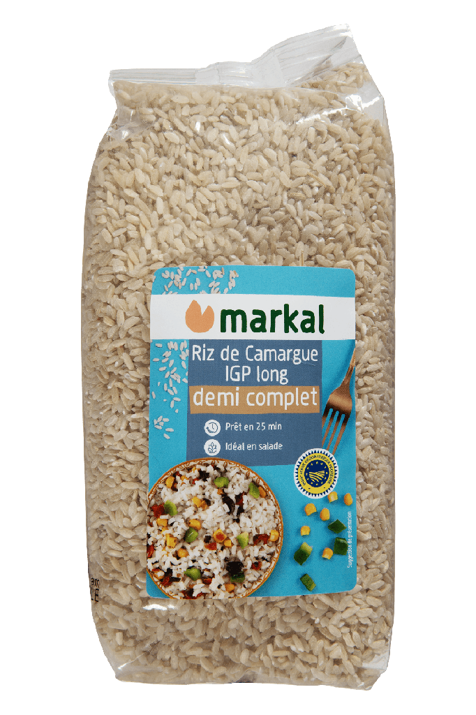 Riz long de Camargue Demi Complet  bio 400g