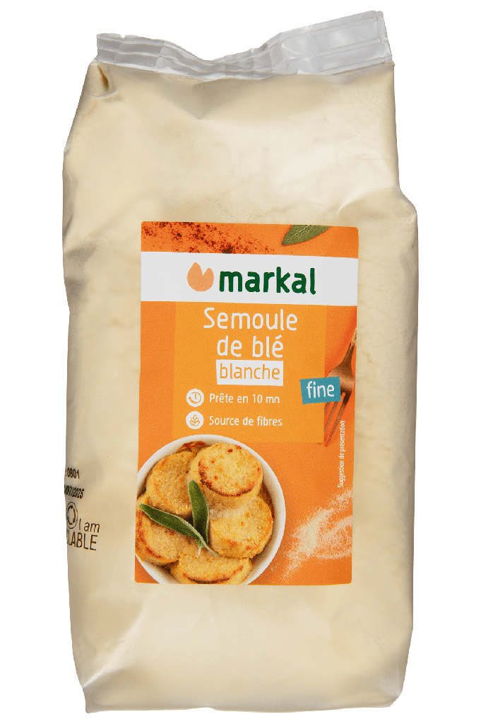 Semoule de blé dur Blanche fine 500gr