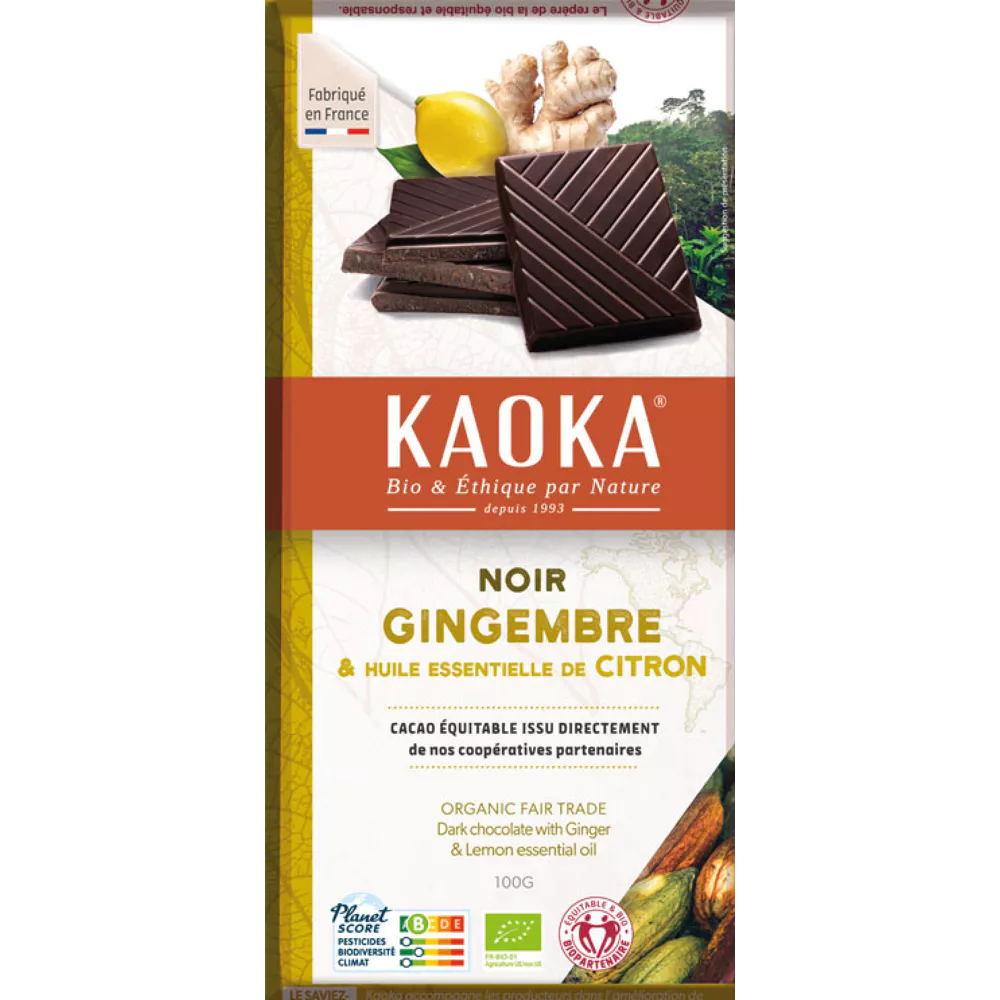 Noir gingembre huile essentiel de citron kaoka