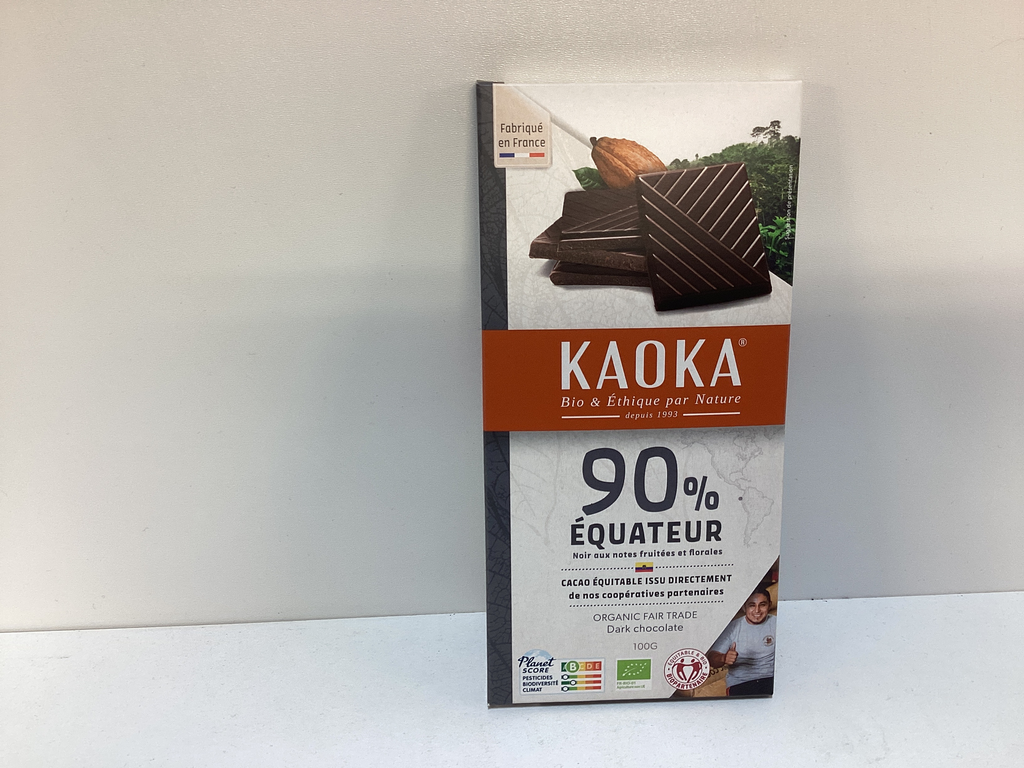Kaoka chocolat Noir 90% équateur 