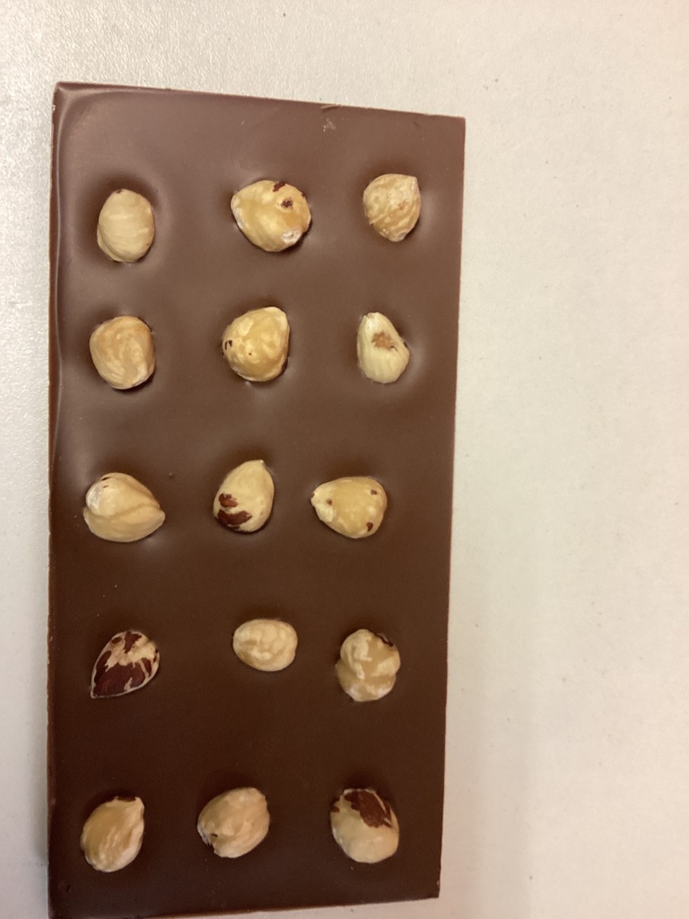 Tablette Lait Noisette chocolaterie Saive à Heusy