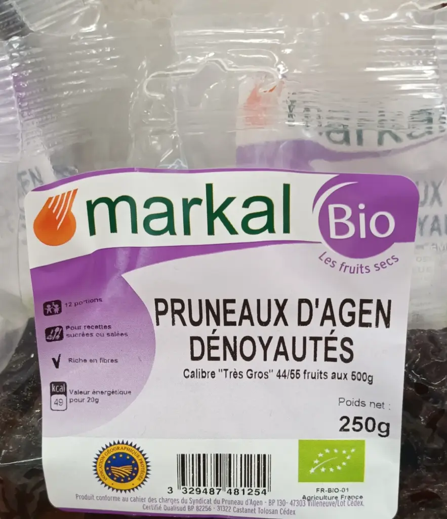 Pruneaux d’Agen dénoyauté 250 g