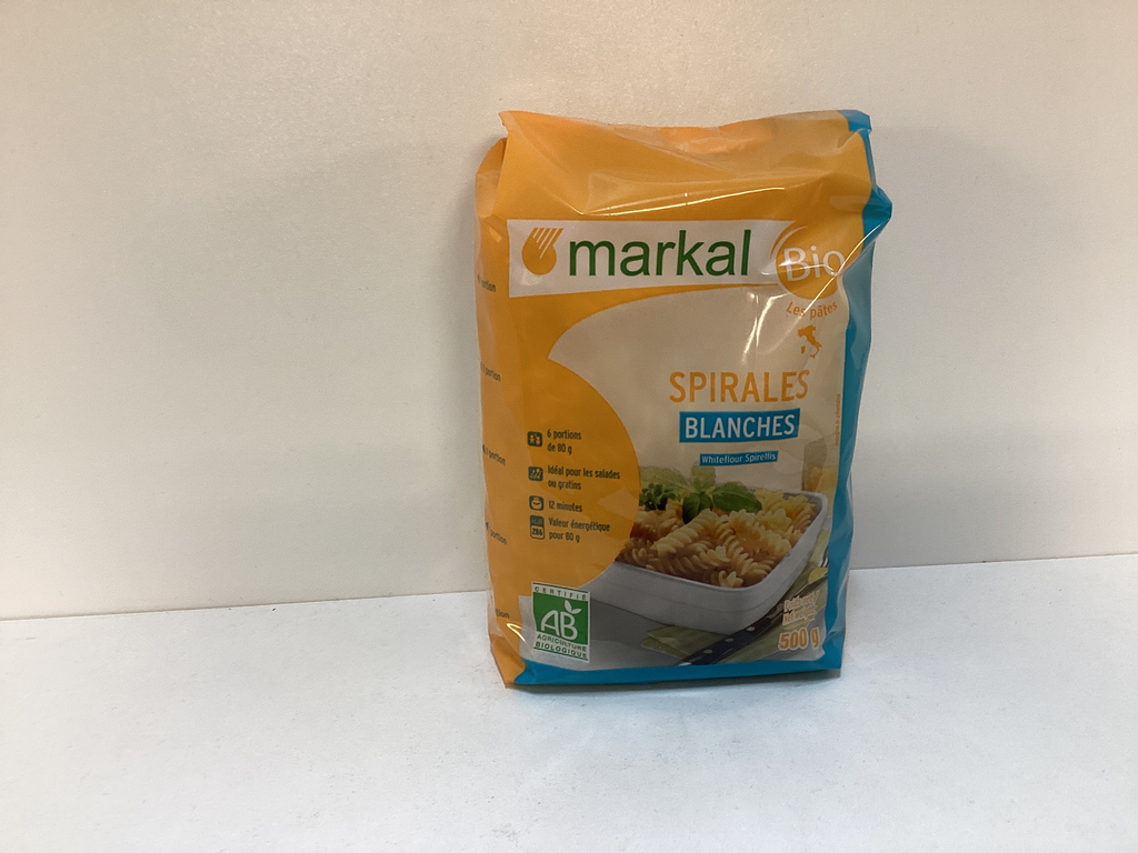 Fusilli blanches 500g Markal
