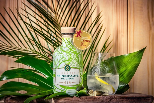 Gin Principauté de Liège arôme citron et yuzu