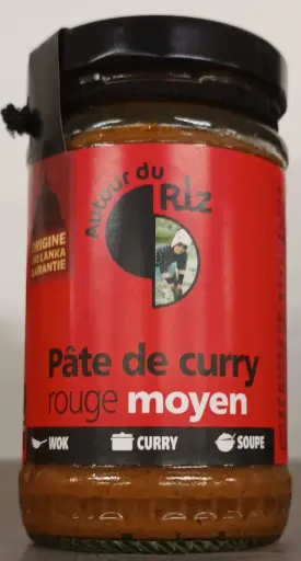 Pâte de curry rouge moyen