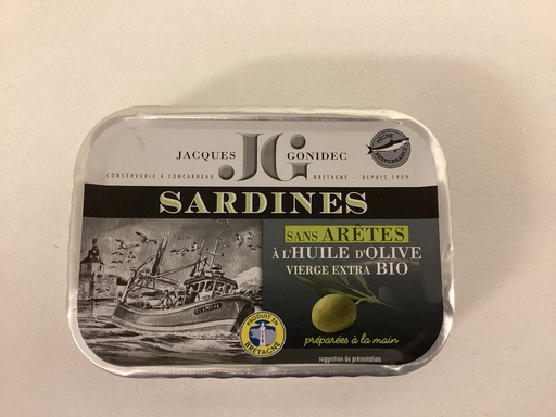 Sardine sans arrêtes et à l’huile