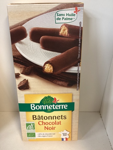 Bâtonnets chocolat noir