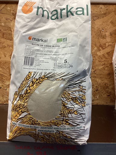 Sucre de canne blond 5kg