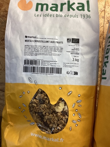Muesli croustillant aux fruits 3kg