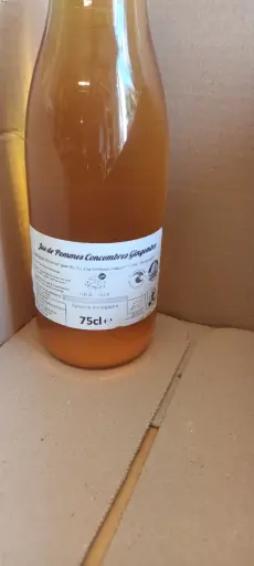 Jus pomme, gingembre, concombre