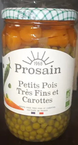 Petits pois fins et jeunes carottes 660g