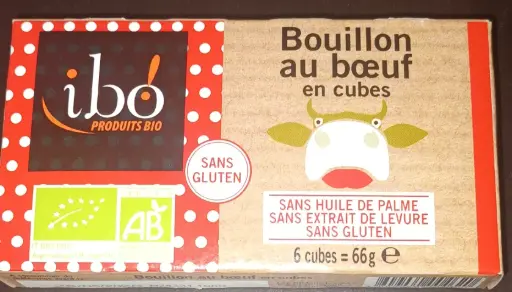Cubes de bouillon de  boeuf (sans gluten)
